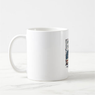 Patriotic RV Camper Vector Graphic Tee Coffee Mug