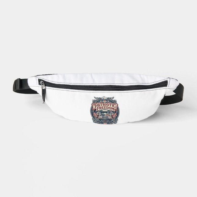 Patriotic School Bus Driver Bum Bags (Front)
