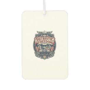 Patriotic School Bus Driver Car Air Freshener