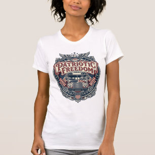 Patriotic School Bus Driver T-Shirt