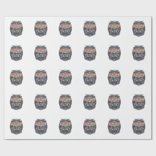 Patriotic School Bus Driver Wrapping Paper