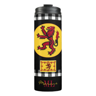 Patriotic Scotland Mug, Scottish Flag, Red Rampant Thermal Tumbler