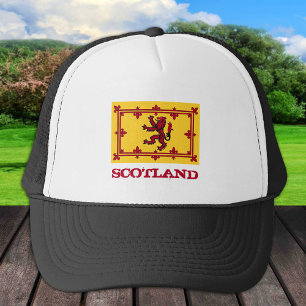 Patriotic Scottish Flag & Rampant Lion, Scotland Trucker Hat