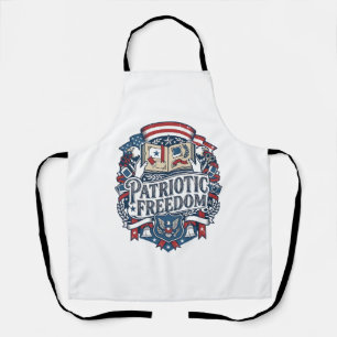 Patriotic Scrapbooker Vector Graphic Tee_1 Apron