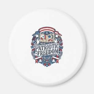 Patriotic Scrapbooker Vector Graphic Tee_1 Magnet