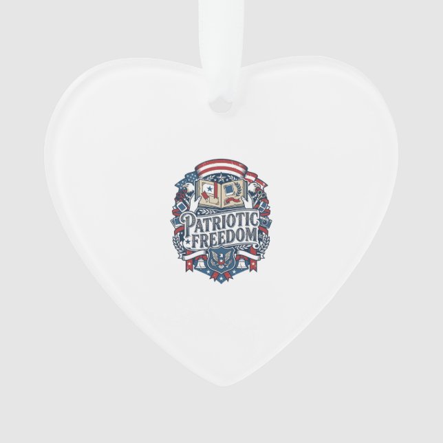 Patriotic Scrapbooker Vector Graphic Tee_1 Ornament (Front)