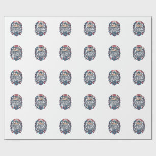 Patriotic Scrapbooker Vector Graphic Tee_1 Wrapping Paper