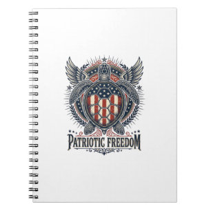  Patriotic Sea Turtle Notebook