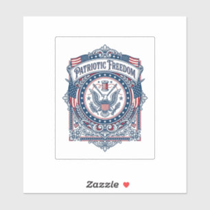 Patriotic Sewing Circle Vector Graphic Tee
