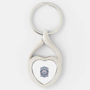 Patriotic Sewing Circle Vector Graphic Tee Key Ring