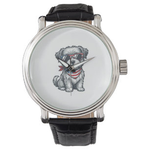 Patriotic Shaggy Dog Vintage Engraving Tank Top_1 Watch