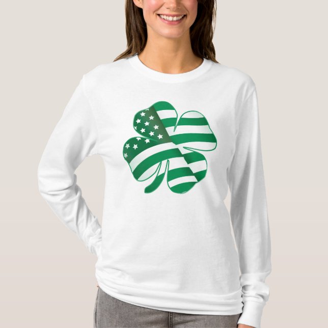 Patriotic Shamrock II T-Shirt (Front)