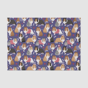 Patriotic Sheltie Shetland Sheepdog Tissue Paper