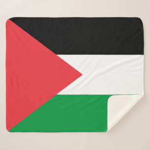 Patriotic Sherpa Blanket with Palestine flag
