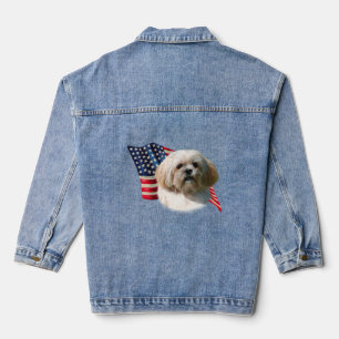 Patriotic Shih Tzu Denim Jacket