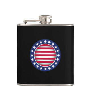 Patriotic Sign Hip Flask
