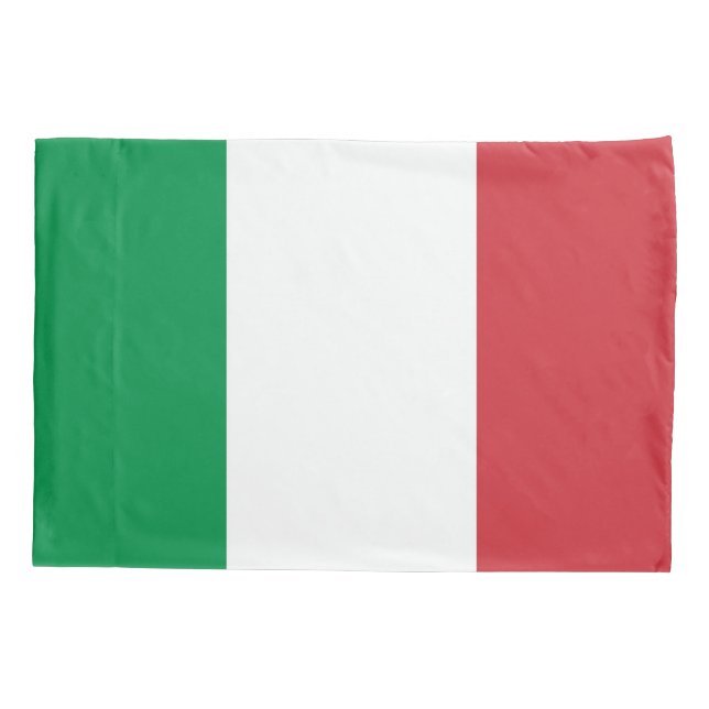 Patriotic Single Pillowcase flag of Italy (Back)