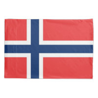 Patriotic Single Pillowcase flag of Norway