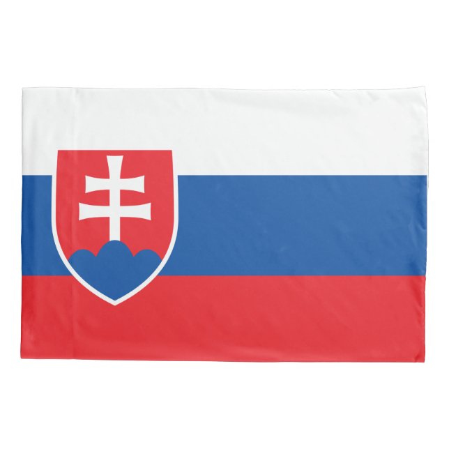 Patriotic Single Pillowcase flag of Slovakia (Back)