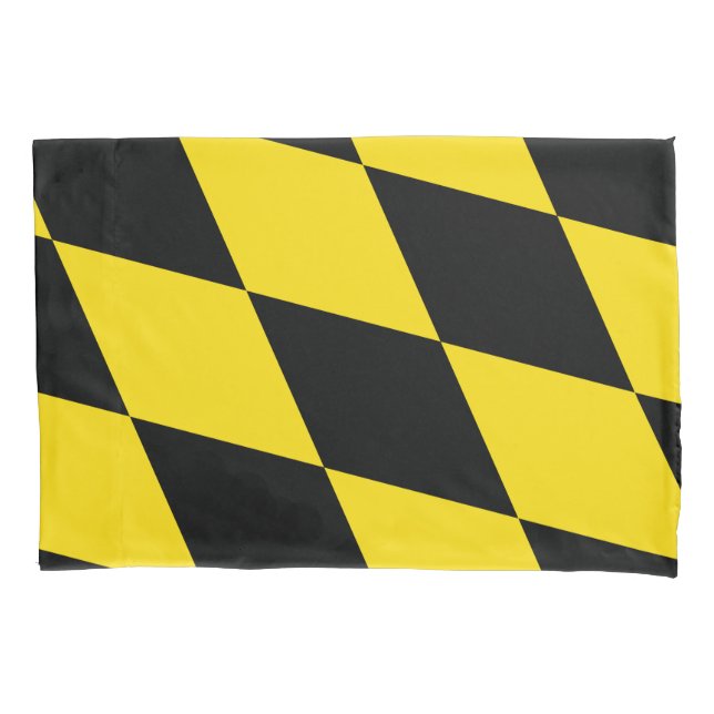 Patriotic Single Pillowcase with flag of Munich (Front)