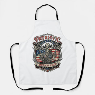 Patriotic Skeleton Cowboy Dark Patriot Skeleton & Apron
