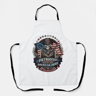 Patriotic Skeleton Cowboy Dark Patriot Skeleton & Apron