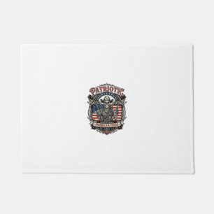 Patriotic Skeleton Cowboy Dark Patriot Skeleton &  Doormat