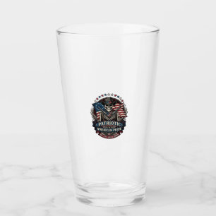 Patriotic Skeleton Cowboy Dark Patriot Skeleton & Glass