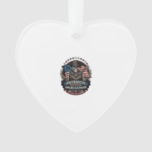 Patriotic Skeleton Cowboy Dark Patriot Skeleton & Ornament