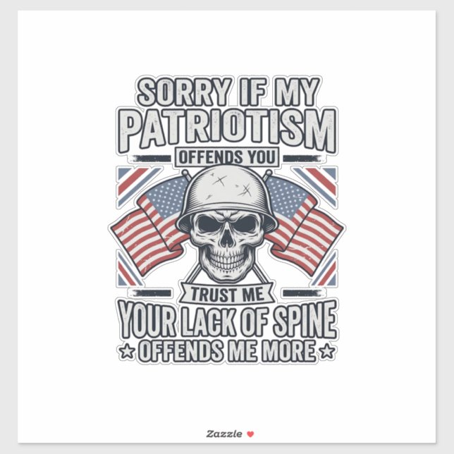 Patriotic Skull Vintage Engraving Quote Vector Des (Sheet)