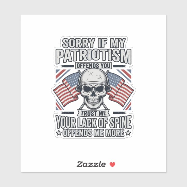 Patriotic Skull Vintage Engraving Quote Vector Des (Sheet)