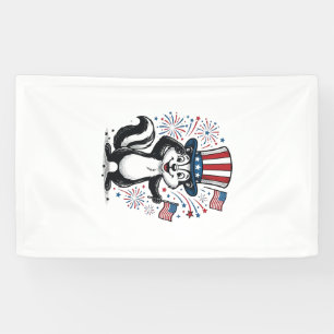 Patriotic Skunk Vintage Fireworks Graphic Shirt_1 Banner