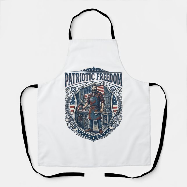 Patriotic Small Business Owner Apron (Front)