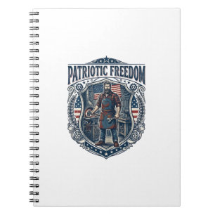 Patriotic Small Business Owner Notebook