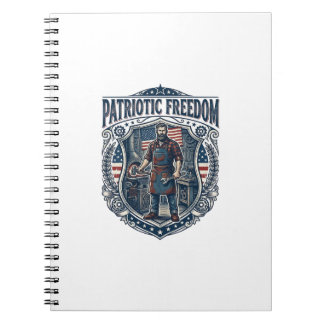 Patriotic Small Business Owner Notebook