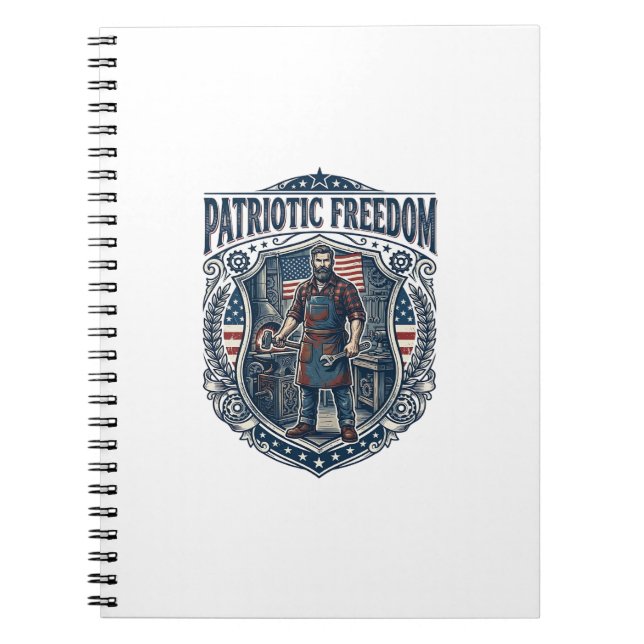 Patriotic Small Business Owner Notebook (Front)