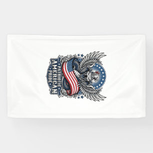 Patriotic Snake Skull Liberty Beast Animal Hybrid Banner