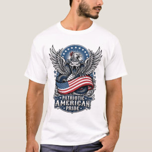 Patriotic Snake Skull Liberty Beast Animal Hybrid T-Shirt