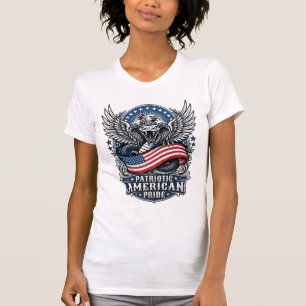 Patriotic Snake Skull Liberty Beast Animal Hybrid  T-Shirt