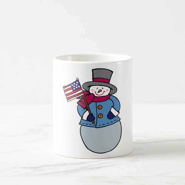 Patriotic Snowman Mug (Creator Uploaded)