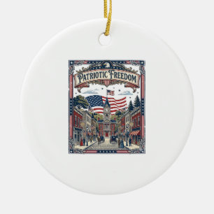 Patriotic Soap Maker Ceramic Tree Decoration