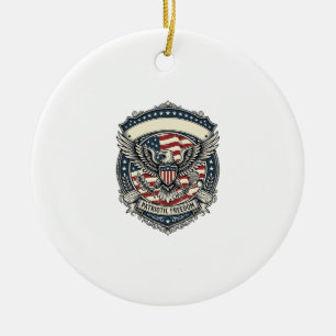Patriotic Soap Maker  Ceramic Tree Decoration