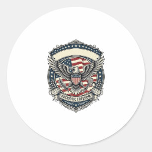 Patriotic Soap Maker Classic Round Sticker
