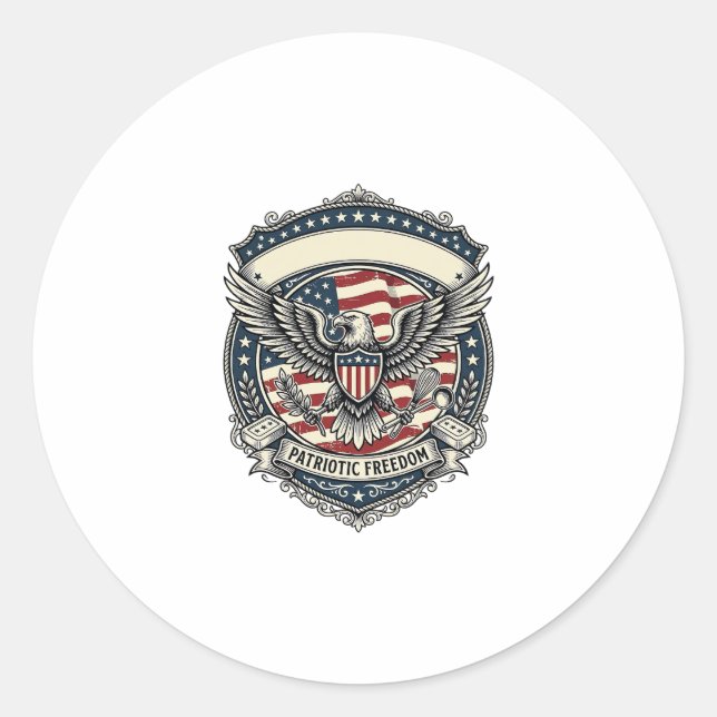 Patriotic Soap Maker  Classic Round Sticker (Front)
