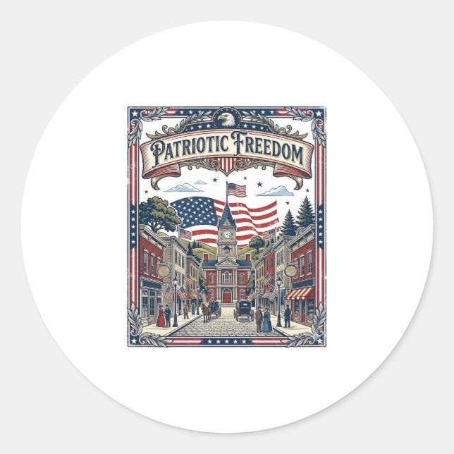 Patriotic Soap Maker Classic Round Sticker (Front)