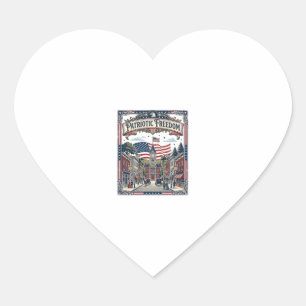 Patriotic Soap Maker Heart Sticker