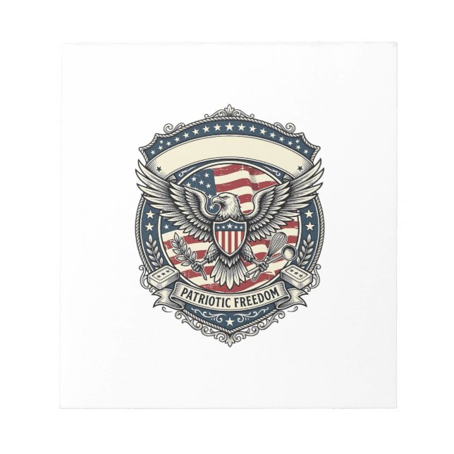 Patriotic Soap Maker  Notepad (Front)