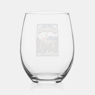 Patriotic Soap Maker Stemless Wine Glass