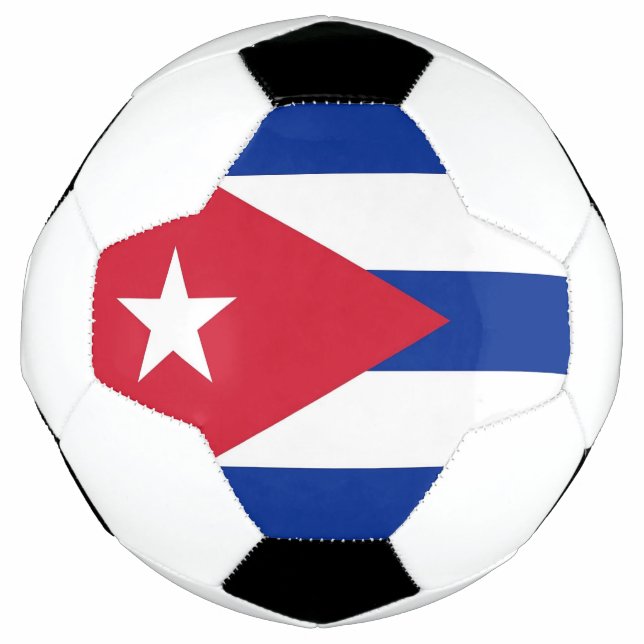 Patriotic Soccer Ball with Cuba Flag (Front)