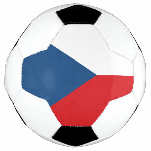 Patriotic Soccer Ball with Czechia Flag